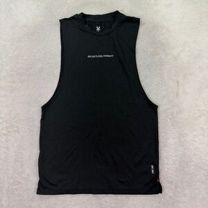 ASRV Men XS Relentless Pursuit Black Muscle Tank Top DSG-0837 Athletic Gym Shirt